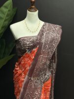 Hand Crafted Batik Saree - Image 2