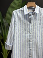 Light Sky blue Stripe Shirt - Image 3