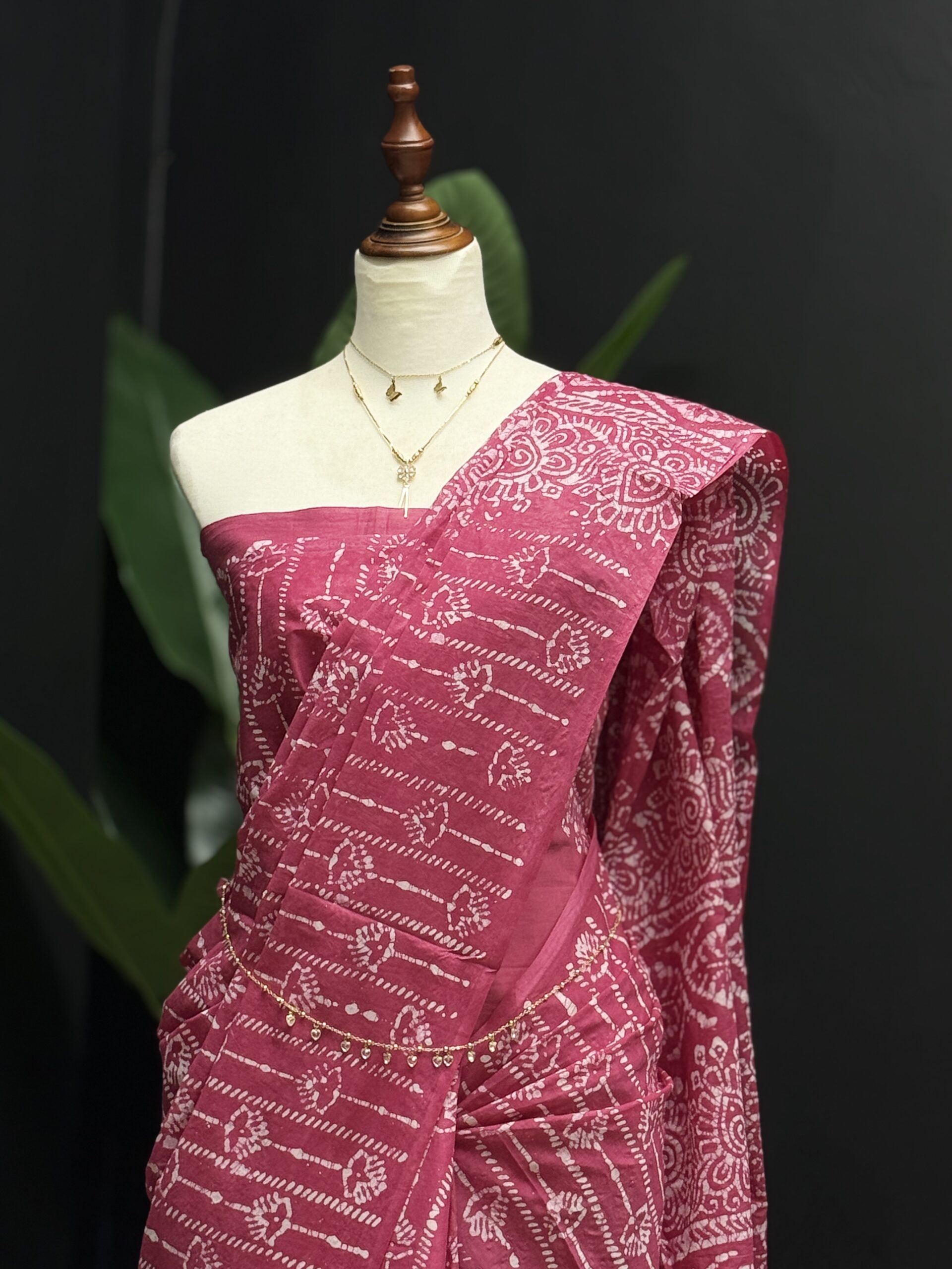 IMG_4125.JPG Batik Block Saree - Image 1
