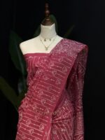 Batik Block Saree - Image 4